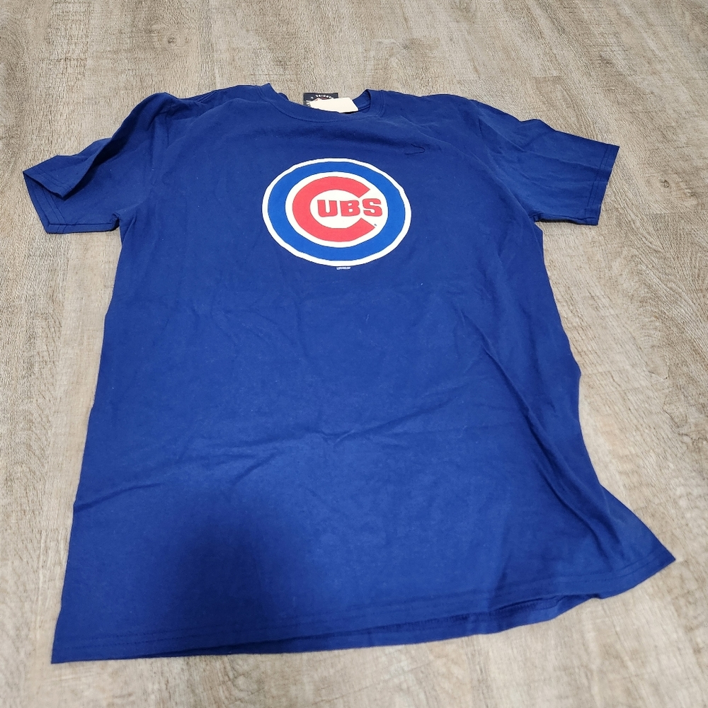 NWT MLB Chicago Cubs Blue Short Sleeve T-shirt Size Large